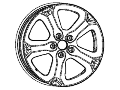 Dodge 5PS08DD5AB WHEEL Aluminum