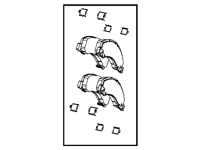 Mopar 68034093AC Pad Kit Disc Brake 68034093AC Mopar Pad Kit Disc Brake Illustration 1 of 1