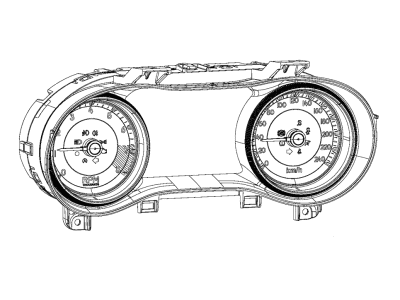 Jeep 68432292AB CLUSTER Instrument Panel