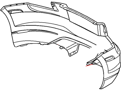 Chrysler 5159188AA FASCIA Rear Primed