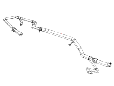 Chrysler 55038163AE HOSE Heater Supply Includes: Clamps