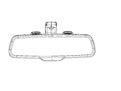 Jeep 68360854AA MIRROR Inside Rear View