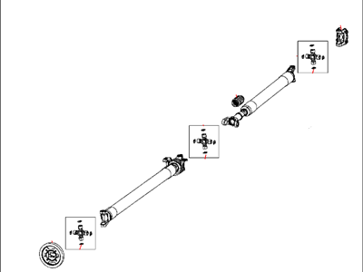 Mopar 5146478AC Shaft Drive Rear 2-Piece Mopar 5146478AC Shaft Drive Rear 2-Piece