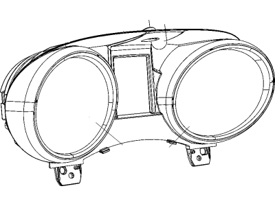 Jeep 68093194AA LENS Instrument Cluster