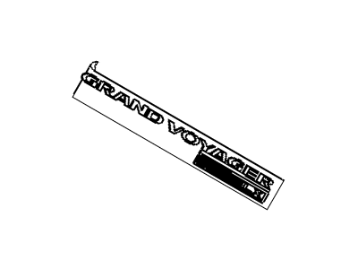 Mopar 5113419AB Nameplate Grand Voyager Lx