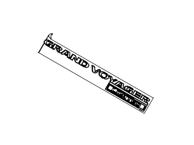 Mopar 5113421AB Nameplate Grand Voyager Limited