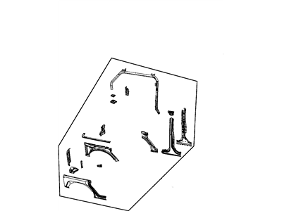 Jeep 68002324AH PANEL Body Side Aperture Rear Complete
