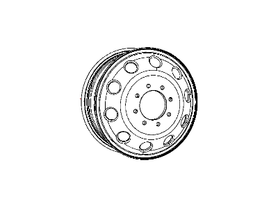 Mopar 68079555AA Wheel Aluminum 68079555AA Mopar Wheel Aluminum Illustration 1 of 1