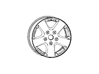 Ram 1UC54S4AAA WHEEL Steel