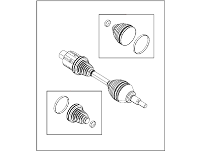 Mopar 68028398AA Shaft Axle Half