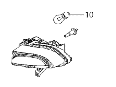 Jeep 68439339AA LAMP Park and Turn Signal Turn Signal Bulb Socket is serviced with the Park and Turn Signal Lamp