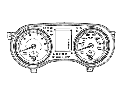 Chrysler 68281430AB Instrument Cluster