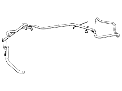 Mopar 4581809AC Hose Brake Booster Vacuum 4581809AC Mopar Hose Brake Booster Vacuum Illustration 1 of 1