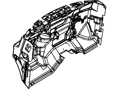 Mopar 68105181AB Insulation Dash Panel Under Instrument Panel
