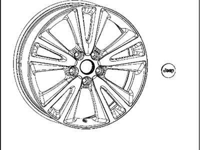 Dodge 82212334 WHEEL KIT Cast Aluminum