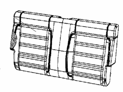 Jeep 5MG90XR4AA COVER Rear Seat Back