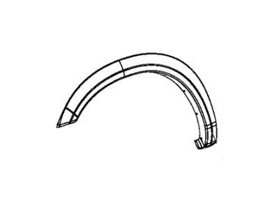 6MS40GXHAC Mopar Molding Wheel Opening Flare Front Illustration 1 of 1