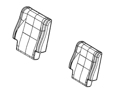 Mopar 6QD33JR1AA Cover Rear Seat Back 2ND Row