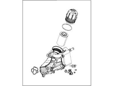 Ram 68229403AA FILTER/COOLER ASSEMBLY Oil