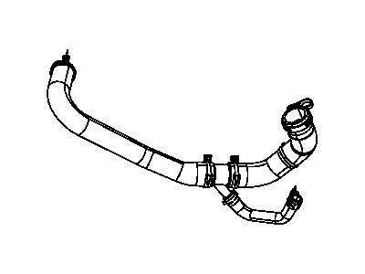 Chrysler 4596874AE HOSE AND CLAMP Radiator Outlet