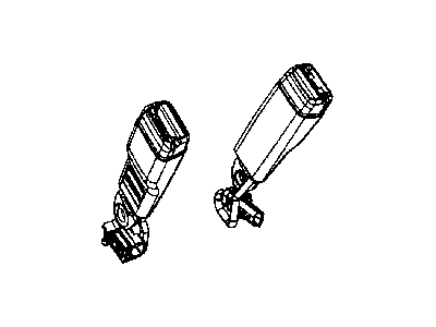 Jeep 1HQ401DVAB SEAT BELT Front Inner