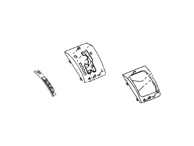 Mopar 1JW80XB2AB Bezel Floor Shifter