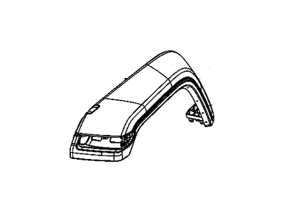 Mopar 68585264AA Nonpart - Wheel Flare Mopar 68585264AA Nonpart - Wheel Flare