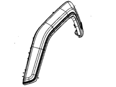 Jeep 6QD81RXFAD MOLDING Wheel Opening Flare Rear
