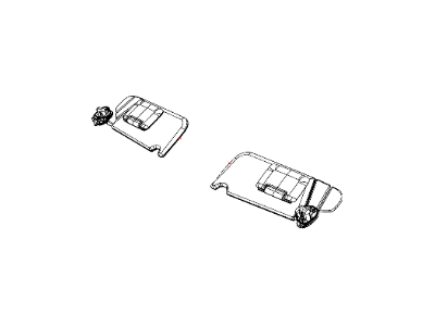 Jeep 1UD71HDAAA VISOR Illuminated Includes 3 Screws