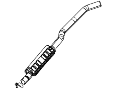 Jeep 68202900AC RESONATOR AND PIPE Exhaust