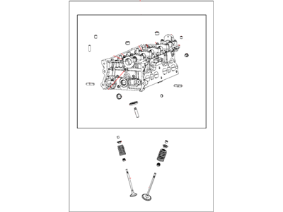 Jeep 5048020AB HEAD ASSEMBLY Engine Cylinder