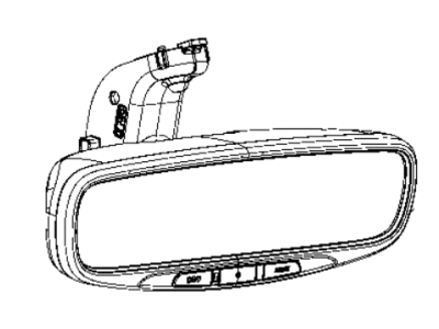 Jeep 68339538AB MIRROR Inside Rear View