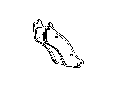 Dodge 5015254AC Brake Pads