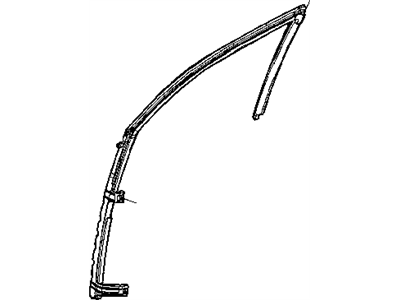 Mopar 4724776AB Weatherstrip Front Door Glass