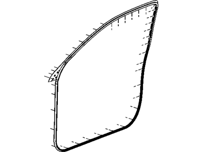 Ram 55369284AE WEATHERSTRIP Front Door Mounted