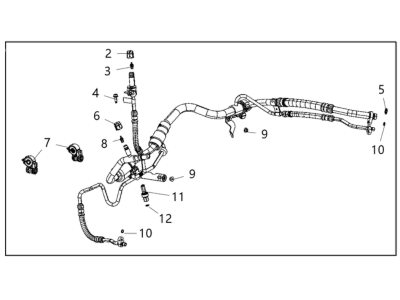 Jeep 68302519AG LINE A/C Suction And Liquid