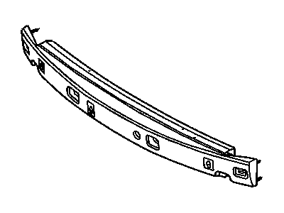 Dodge 4857691AA REINFORCEMENT Front Bumper With Absorber