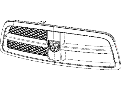 Ram 1KX581XRAB GRILLE Radiator