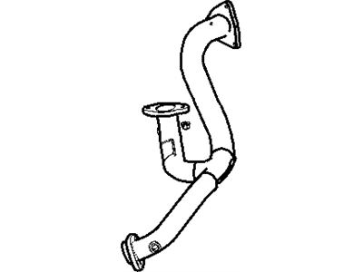 4764644AD Mopar Pipe Exhaust Crossunder Illustration 1 of 1