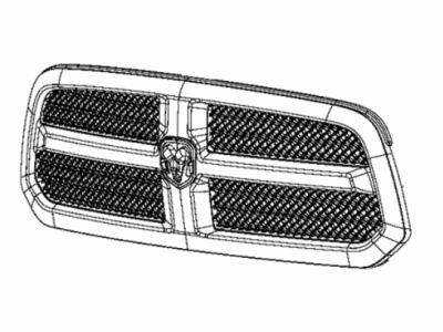 Ram 68366700AA GRILLE Radiator Includes Close Out Panels