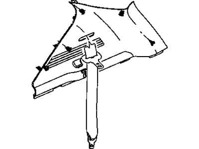 Mopar YE52DW1AC Molding D Pillar Mopar YE52DW1AC Molding D Pillar