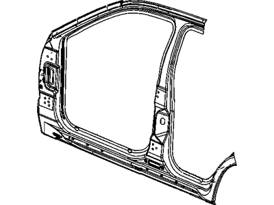 Mopar 5142298AF Panel Bodyside Aperture Front Complete 5142298AF Mopar Panel Bodyside Aperture Front Complete Illustration 1 of 1