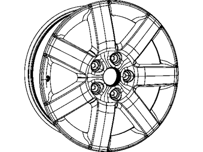 Jeep 1TK93AAAAA WHEEL Aluminum