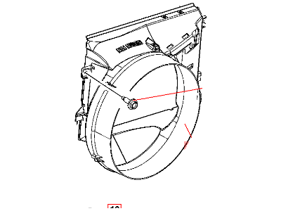 Dodge 52028851AE SHROUD Fan