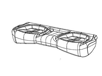 Mopar 6AE93LK5AC Cover Rear Seat Cushion 6AE93LK5AC Mopar Cover Rear Seat Cushion Illustration 1 of 1