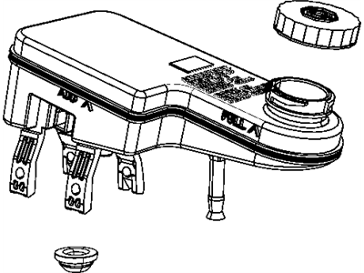 Mopar 68038557AA Reservoir Brake Master Cylinder