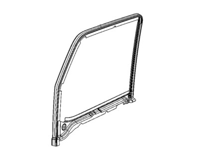 Jeep 68294394AB CHANNEL Front Door Glass