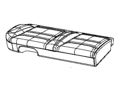 Mopar 6RF14BD3AE Cover Rear Seat Cushion Right