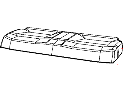 Jeep 5PR48XDVAA COVER Rear Seat Cushion