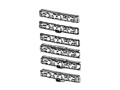 Ram 68293118AB BACKING PLATE Emblem